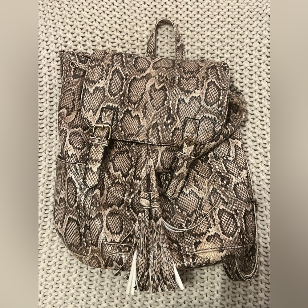 Snakeskin backpack